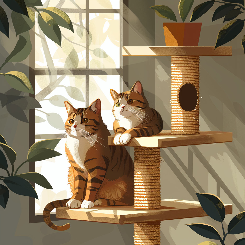 Arbre &agrave; chat pour lutter contre l'ennuis.