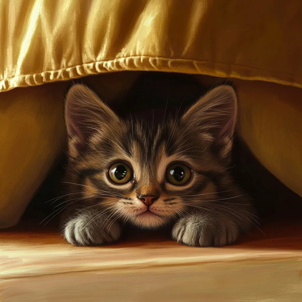 Comportement social chaton timide