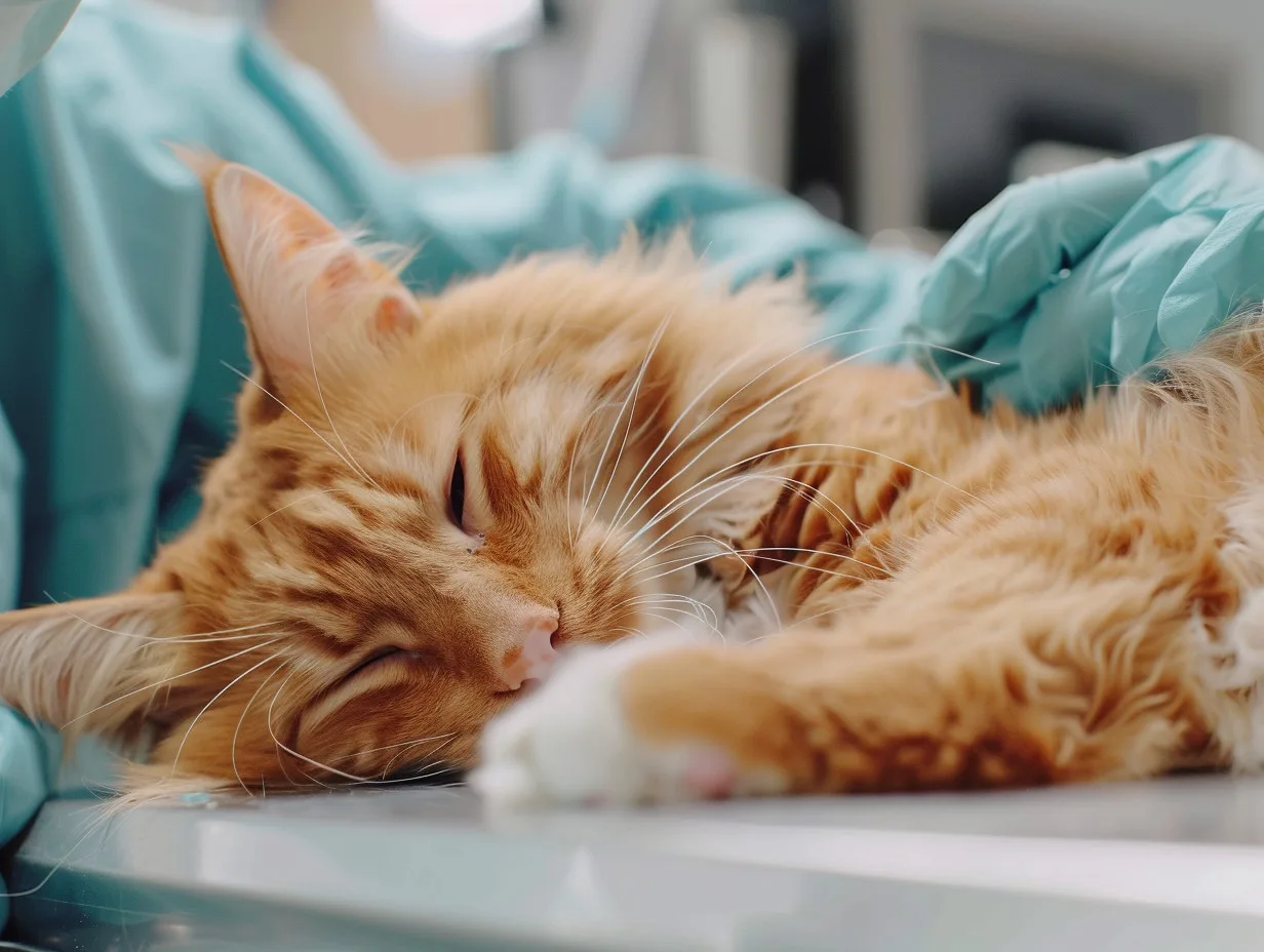 Entropion du chat op&eacute;ration v&eacute;t&eacute;rinaire
