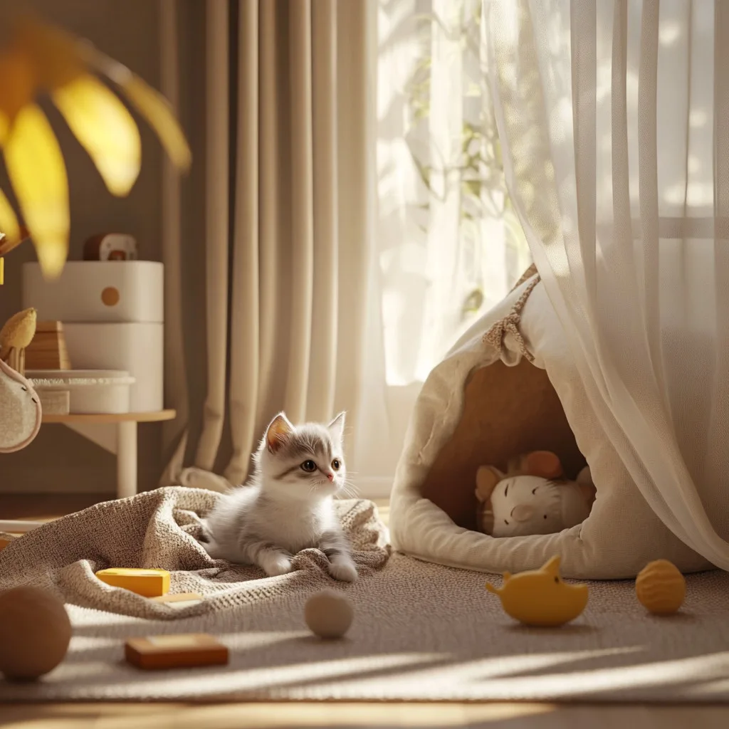 environement calme pour ls chaton