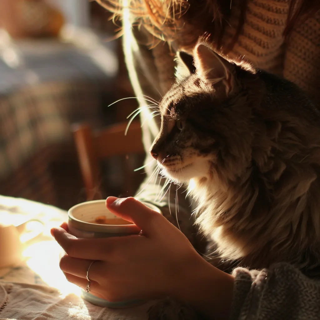 Un amis garde mon chat pendant les vacances