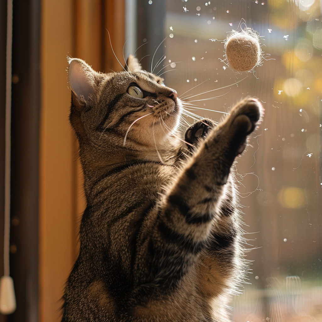 bienfait jouet herbe &agrave; chat.