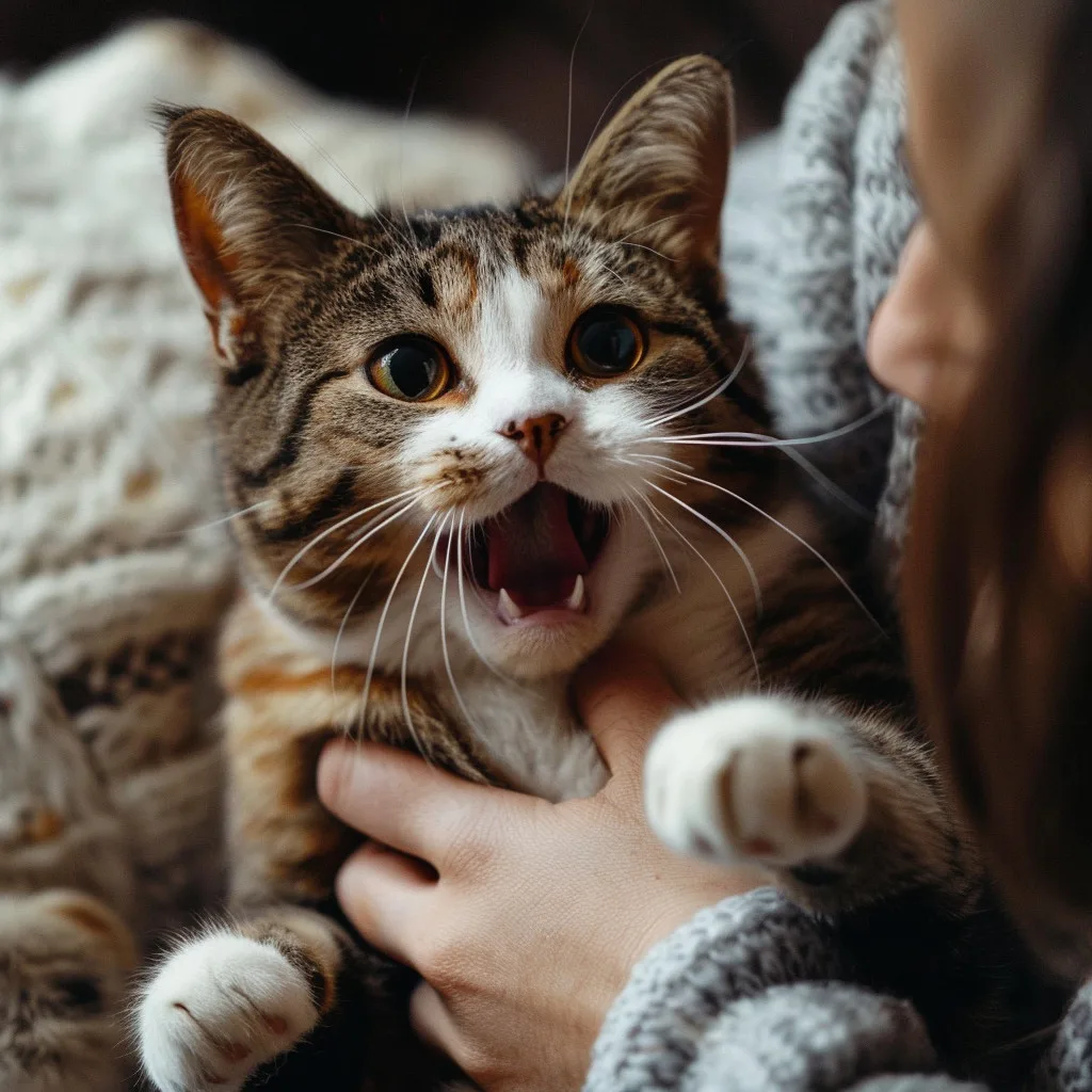 Lutter contre le stress du chat &agrave; votre retour &agrave; la maison.